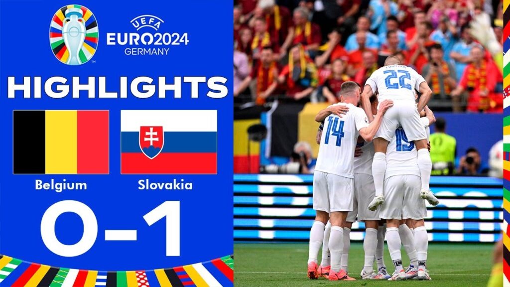 Bélgica vs Eslovaquia 0-1 Resumen | UEFA EURO 2024