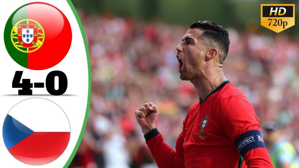 Portugal Vs Czech Republic (4-0) || Highlights & All Goals| Euro 2024| Hattrick by Ronaldo#euro2024