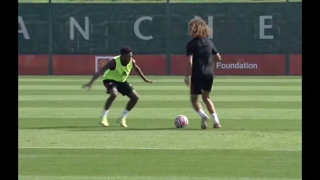 Ronaldo Reacts To Hannibal Mejbri Tricking Fred During Manchester United Training Today
