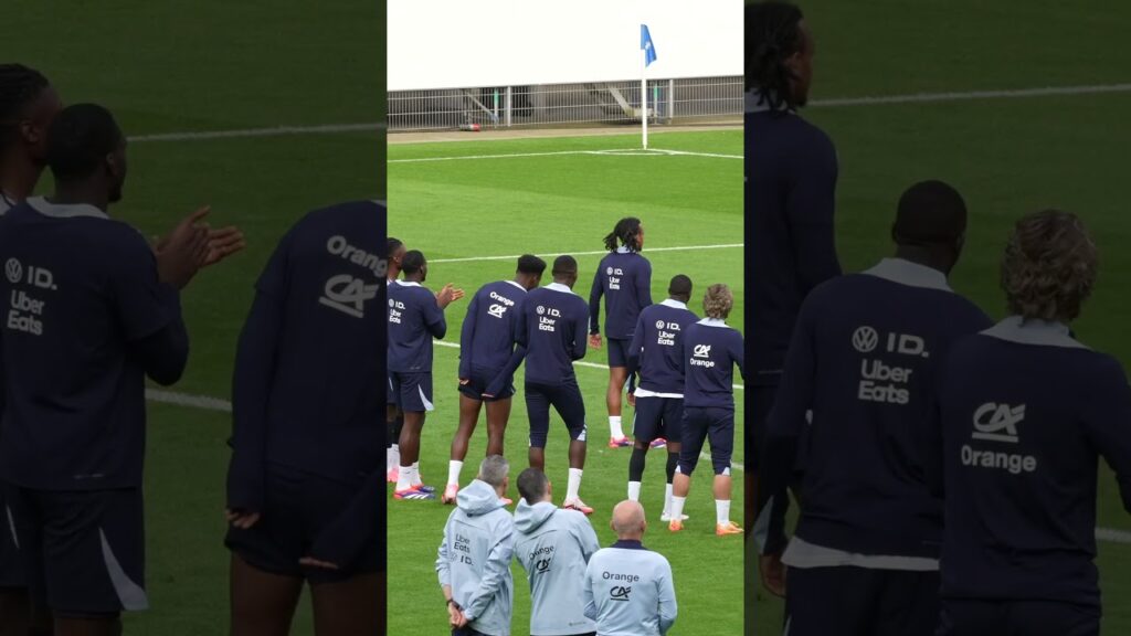 Ce bonbon de Jules Koundé /10 ? 🍬 #shorts #football #equipedefrance