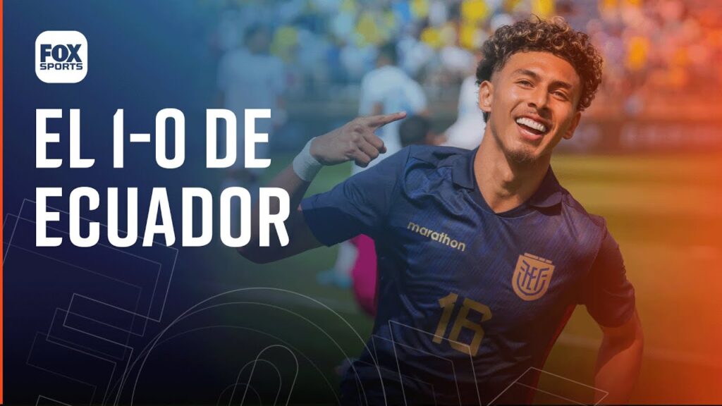 JEREMY SARMIENTO PUSO EL 1-0 DE ECUADOR A HONDURAS