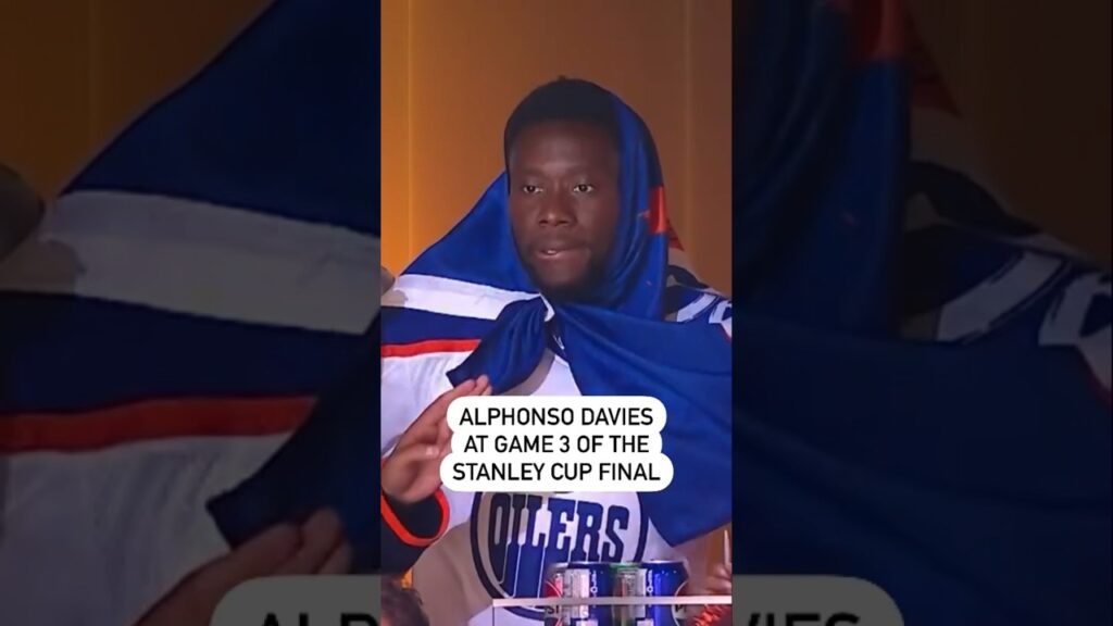 Alphonso Davies At The Stanley Cup Final 👀