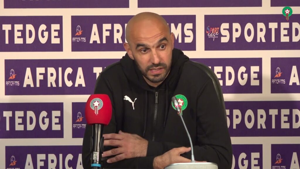 الندوة الصحافية للسيد وليد الركراكي قبل لقاء الكونغو برازافيل