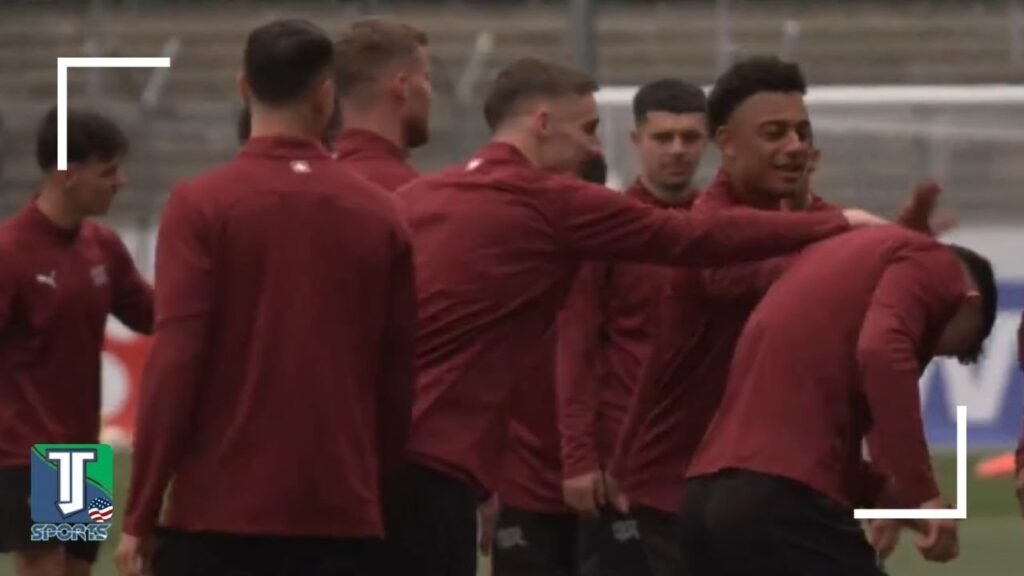 Xherdan Shaqiri JOKES AROUND during Switzerland's STRANGE training session to PREPARE for Hungary
