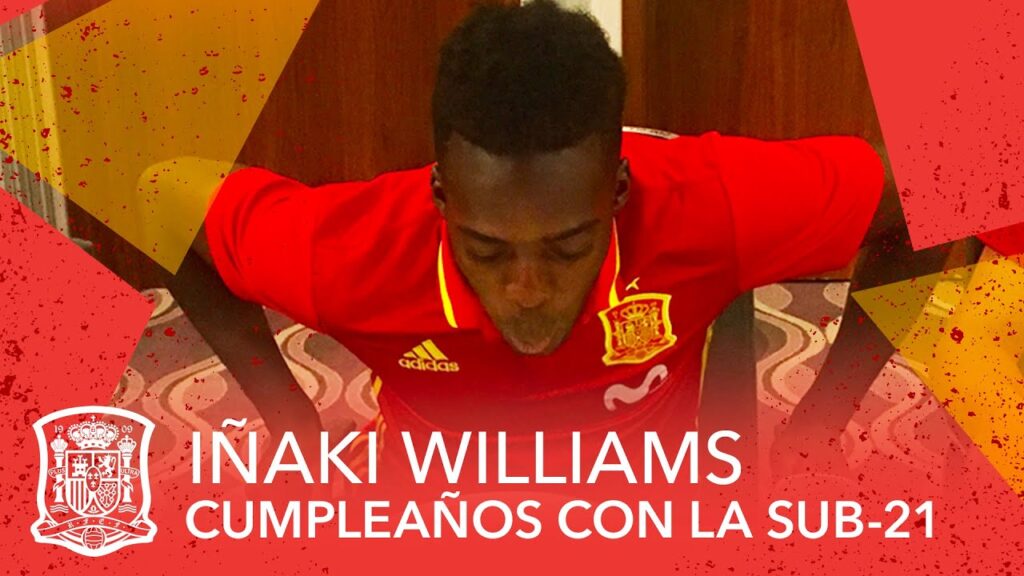 Iñaki Williams se acuerda de Yeray en su cumpleaños con la Sub-21