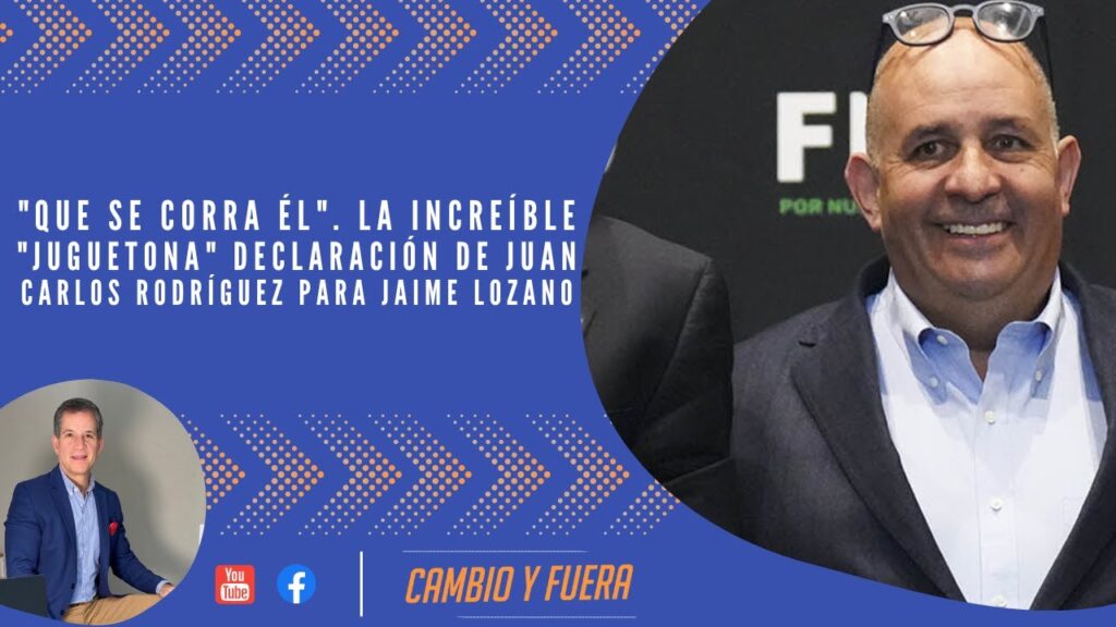 "Que se corra él". La increíble "juguetona" declaración de Juan Carlos Rodríguez para Jaime Lozano