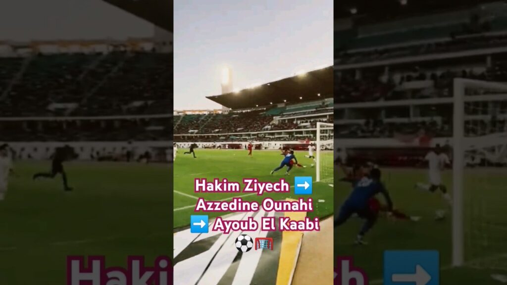 Hakim Ziyech ➡️ Azzedine Ounahi ➡️ Ayoub El Kaabi ⚽️🥅6 #shorts