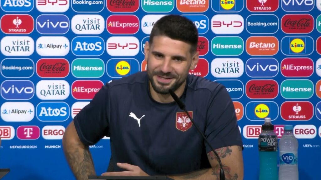 EURO 2024 | Dragan Stojković i Aleksandar Mitrović pred meč sa Slovenijom u Minhenu (19. 6. 2024)