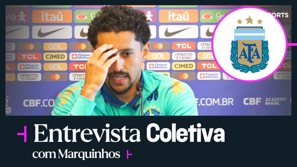 MARQUINHOS: "A ARGENTINA É A EQUIPE A SER BATIDA POR SER A ATUAL CAMPEÃ" - ENTREVISTA COLETIVA