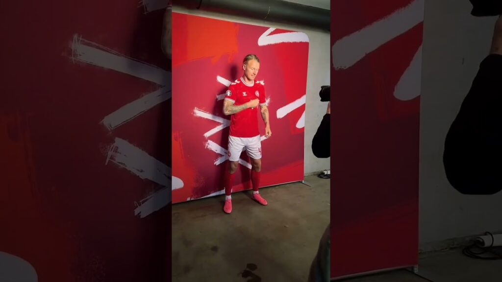 Simon Kjær photoshoot for EURO 2024