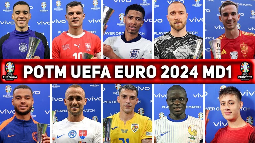 PLAYER OF THE MATCH UEFA EURO 2024 MATCHDAY 1 FT. MUSIALA, BELLINGHAM, KANTE, ARDA GULER