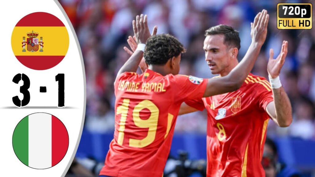 Spain vs Italy 3-1 • EURO 2024 Highlights & All Goals • Hasil Bola Tadi Malam •Hasil EURO Tadi Malam