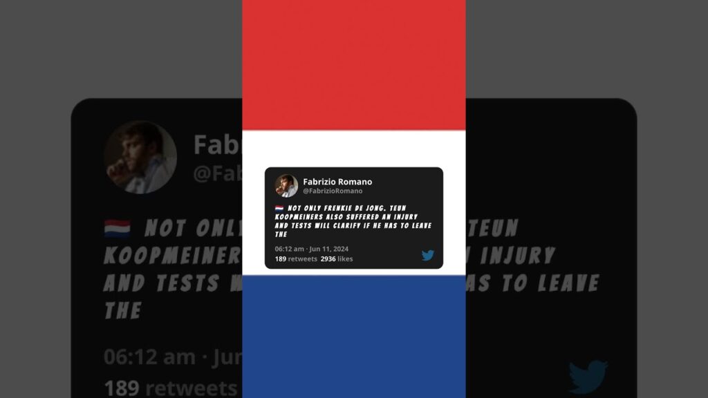 Teun Koopmeiners Injury #koopmeiners #netherlands