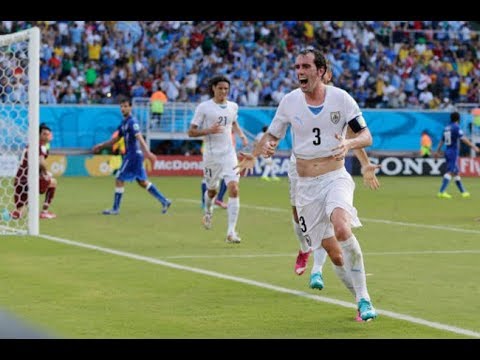 Diego Godin First and Last Goals for Uruguay