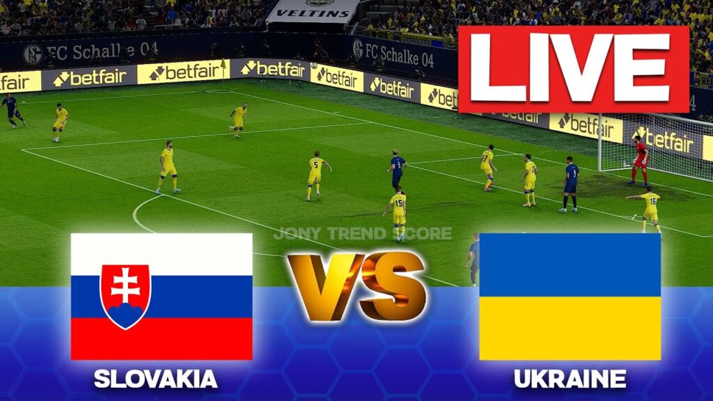 🔴LIVE : Slovakia vs Ukraine | UEFA Euro Cup 2024 | Full Match Streaming