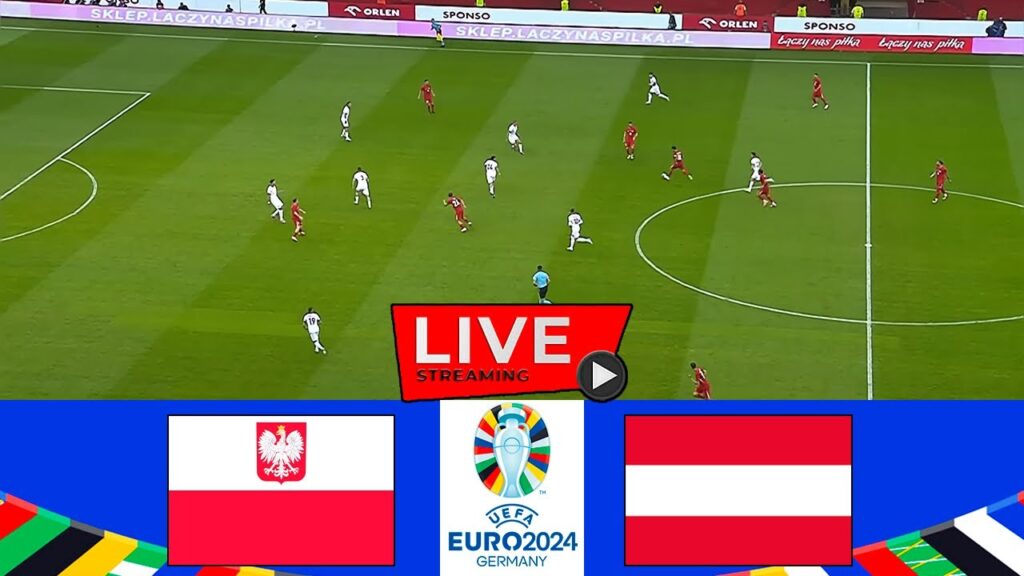 🔴LIVE : Poland vs Austria | UEFA Euro Cup 2024 | Match Live Today | Full Match Streaming