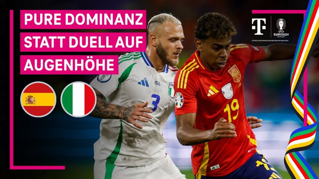 Spanien - Italien, Highlights mit Live-Kommentar | UEFA EURO 2024, Gruppenphase | MAGENTA TV