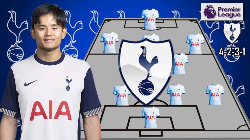 TOTTENHAM HOTSPUR POTENTIAL LINEUP NEXT SEASON WITH TRANSFER TAKEFUSA KUBO | RUMOUR