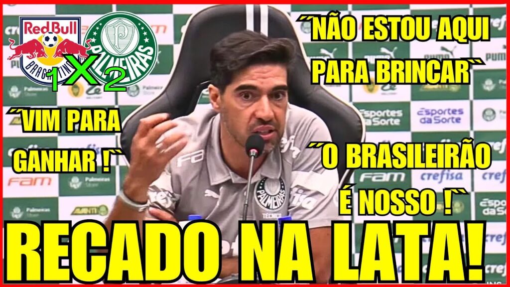 COLETIVA ABEL FERREIRA PÓS-JOGO/ RED BULL BRAGANTINO X PALMEIRAS