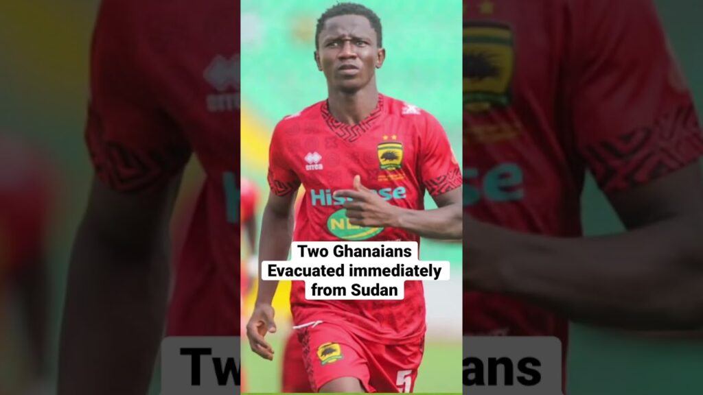Ghanaian football player evacuated immediately from Sudan #shorts