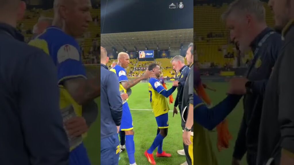 To the semi-final ⚔️ || احتفال نجوم #العالمي#AlNassr #النصر #Shorts #Footballshorts #Youtubeshorts