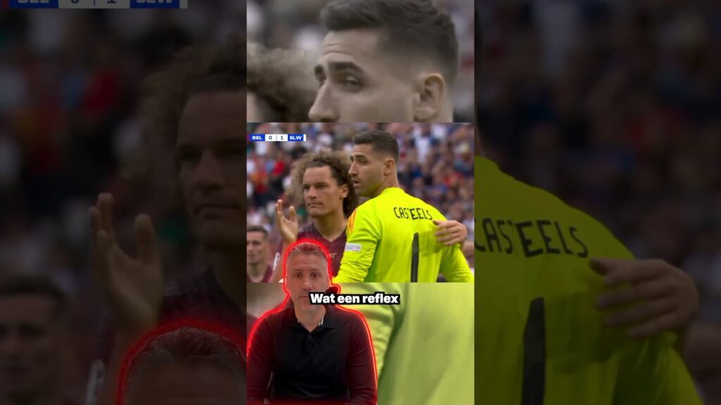 WAT een REDDING van de BELGISCHE keepers Koen Casteels 🇧🇪 #ek2024 #voetbal #casteels #goalkeeper