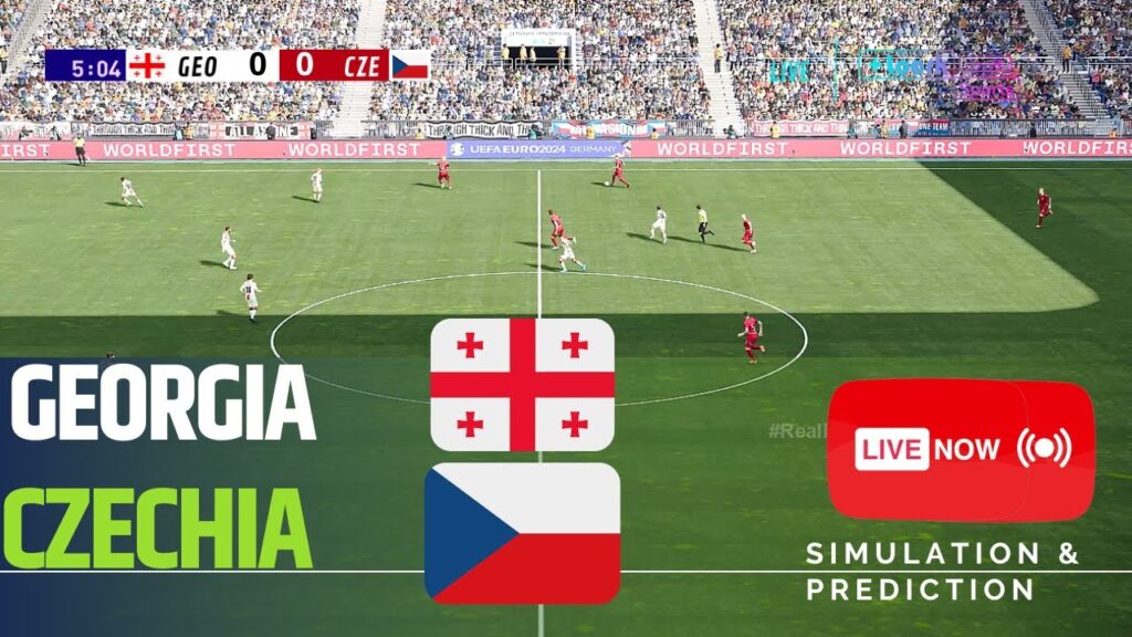 🔴LIVE : GOERGIA vs CZECH REPUBLIC | UEFA Euro Cup 2024 | Match Live Today | Full Match Streaming