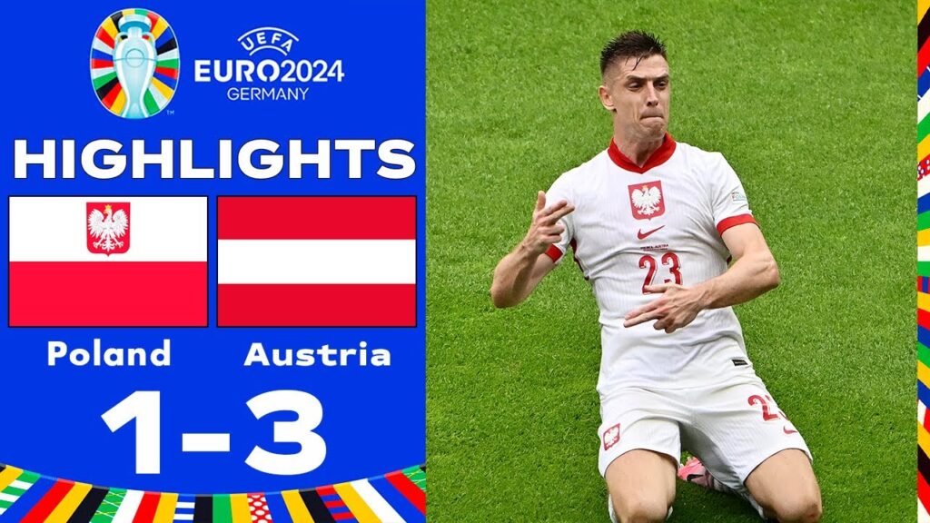 Krzysztof Piątek Goal | Poland vs Austria 1-3 Highlights Goals | UEFA EURO 2024