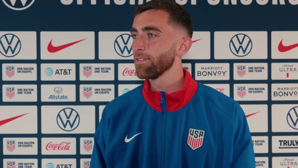 USMNT GOALKEEPER MATT TURNER ahead of Team USA facing Bolivia in Copa America