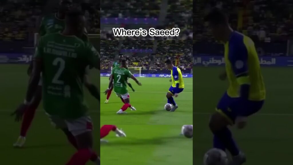 "Where's Saeed?" Ronaldo skills with Alnassr 🥶 | لقطة رونالدو مع النصر