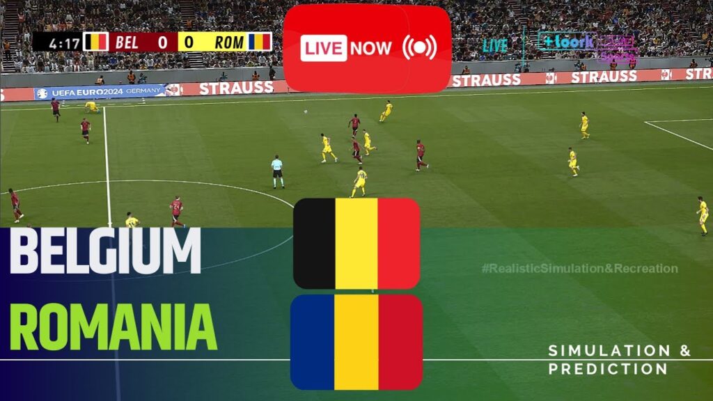 🔴LIVE : Belgium vs Romania | UEFA Euro Cup 2024 | Match Live Today | Full Match Streaming