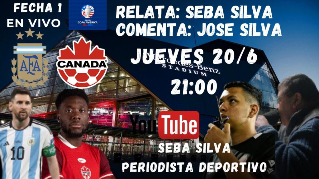 EN VIVO: ARGENTINA - CANADA | COPA AMERICA | FECHA 1 | GRUPO A | FORMATO RADIAL🎙️🔴
