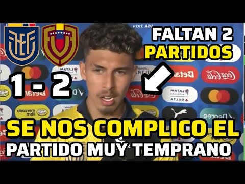 JEREMY SARMIENTO SE NOS COMPLICÓ EL PARTIDO MUY TEMPRANO. LA EXPULSION DE ENNER VALENCIA NOS AFECTO