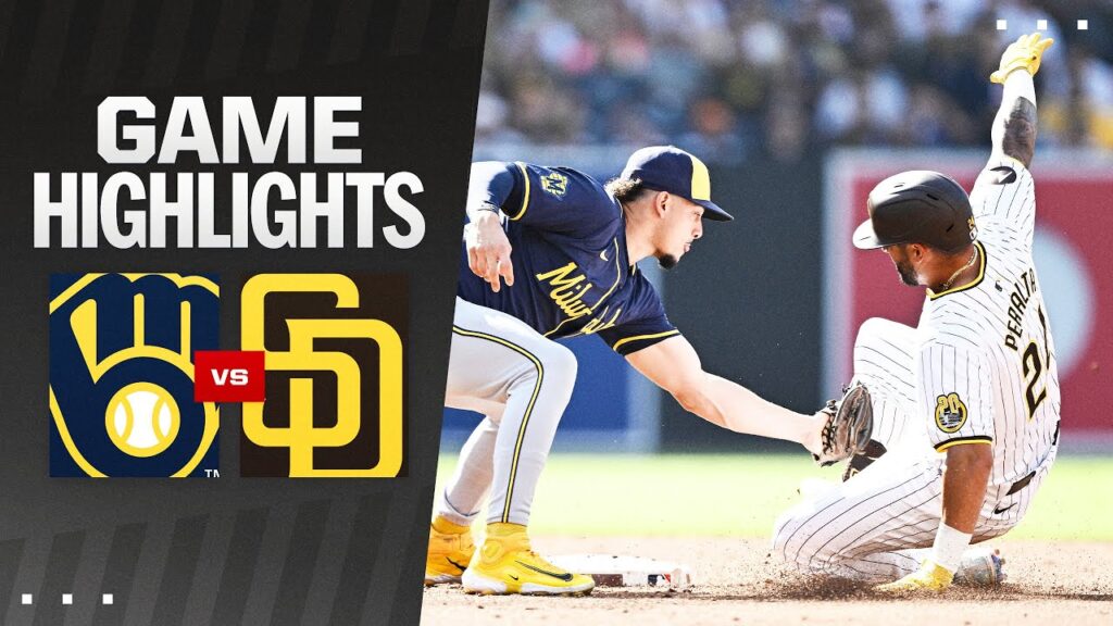 Brewers vs. Padres Game Highlights (6/22/24) | MLB Highlights