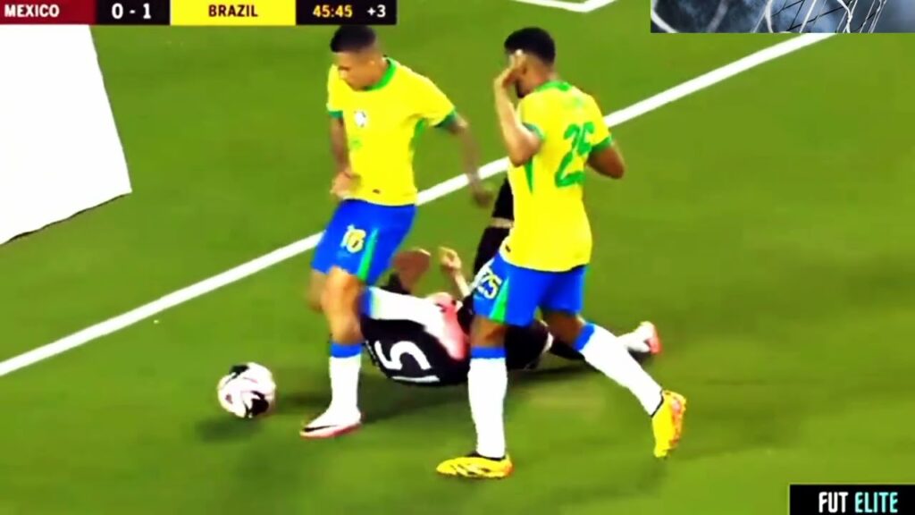 Mexico 2 vs Brazil 3 match highlights||UEFA champions league 2024