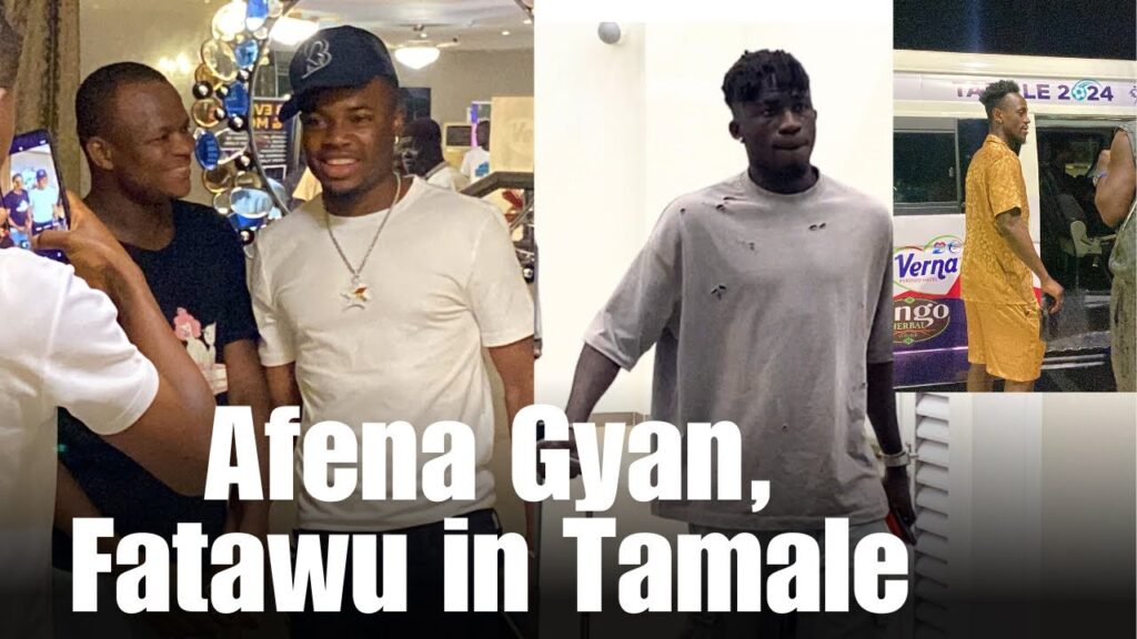 Watch | Afena Gyan, Fatawu Issahaku , Emmanuel Boateng & Other All Star Players Arrive in Tamale