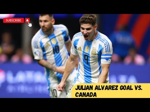 Argentina 2 vs. 0 Canada || Julian Alvarez 49th Minutes Second Half Goal...!!! || Copa America