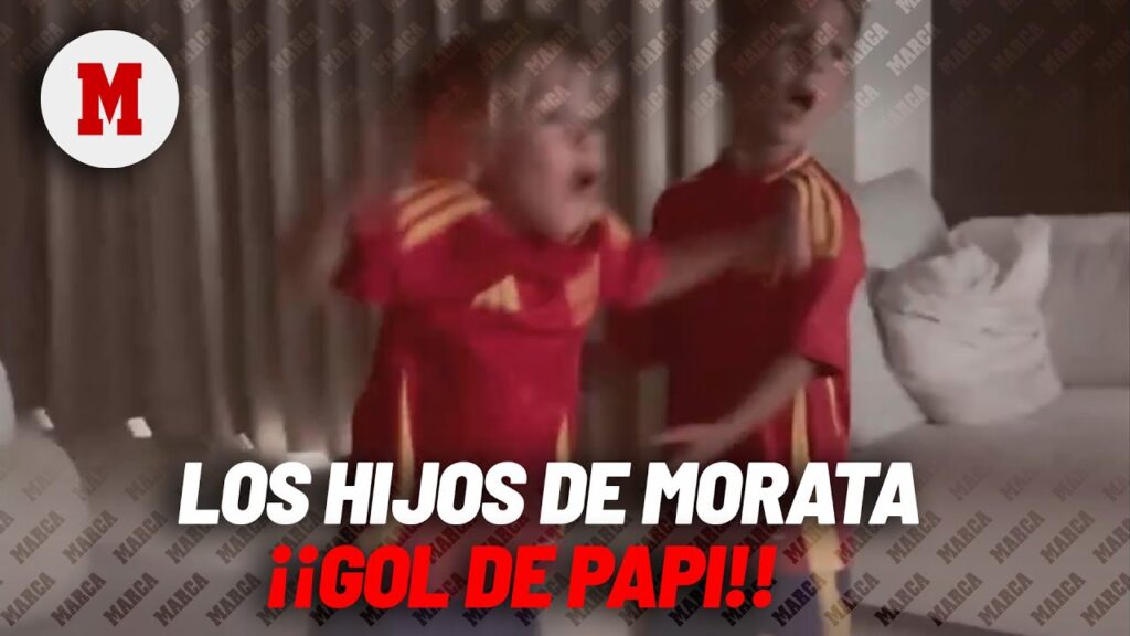 La pasión de los hijos de Morata tras el gol de su padre I MARCA