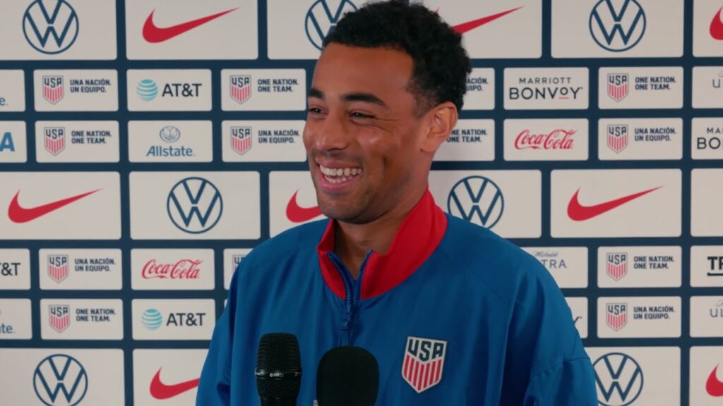 USMNT MIDFIELDER TYLER ADAMS ahead of Team USA facing Bolivia in Copa America