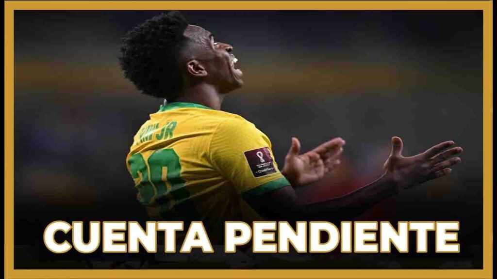 VINICIUS NO TRASLADA SU NOVEL BALÓN DE ORO A BRASIL DE MOMENTO