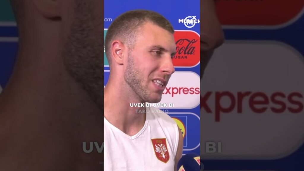 Strahinja Pavlović nakon utakmice sa Slovenijom #shorts #srbija #euro2024