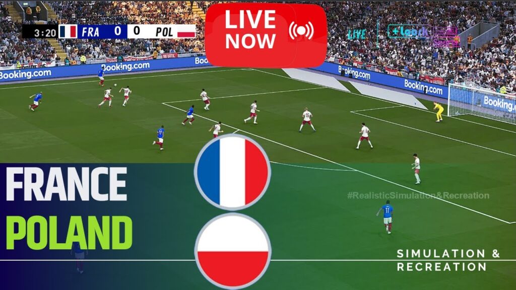 🔴 France - Pologne LIVE EURO 2024 🏆 / ⚽ Match EN DIRECT / Simulation et loisirs de jeux vidéo