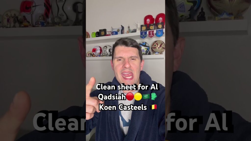Clean sheet for Al Qadsiah🔴🟡Koen Casteels 🇧🇪 #football #saudi #saudiarabia #belgium #alqadsiah