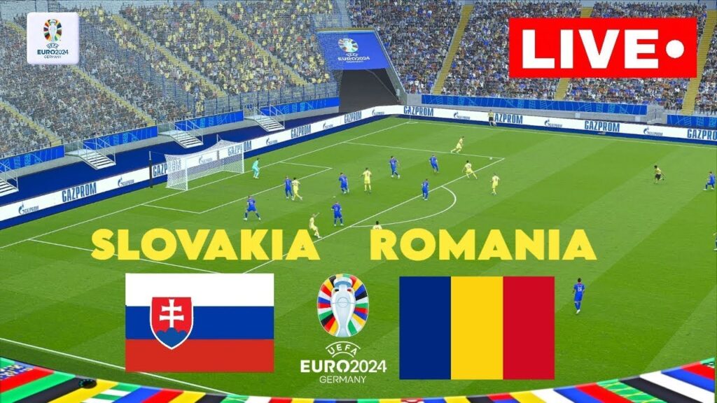 UEFA🔴LIVE : Slovakia vs Romania I UEFA EURO 2024 I LIVE FOOTBALL MATCH TODAY