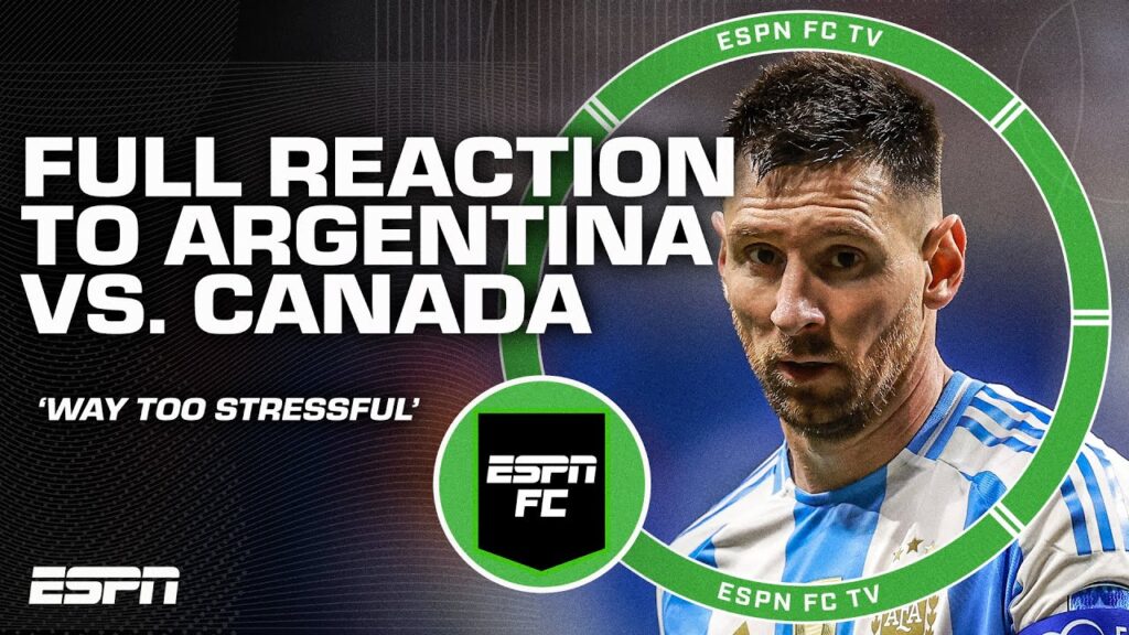 FULL REACTION: Argentina made win vs. Canada ‘WAY MORE’ stressful than it need to be – Moreno 👀 FULL REACTION: Argentina made win vs. Canada 'WAY MORE' stressful than it need to be - Moreno 👀