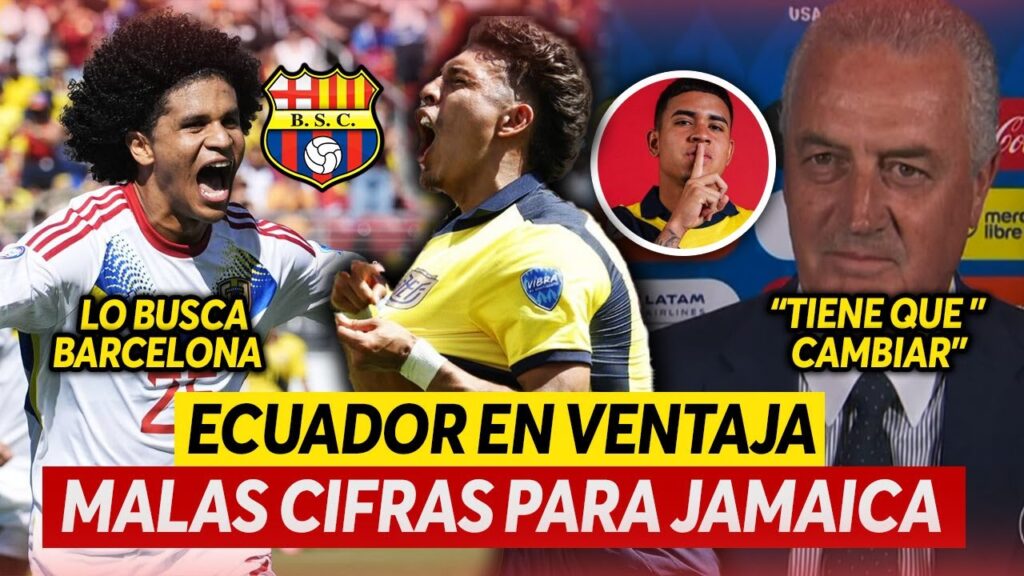 JAMAICA con DESVENTAJA ante ECUADOR | Gustavo ALFARO habla de KENDRY | REFUERZO de BARCELONA SC?