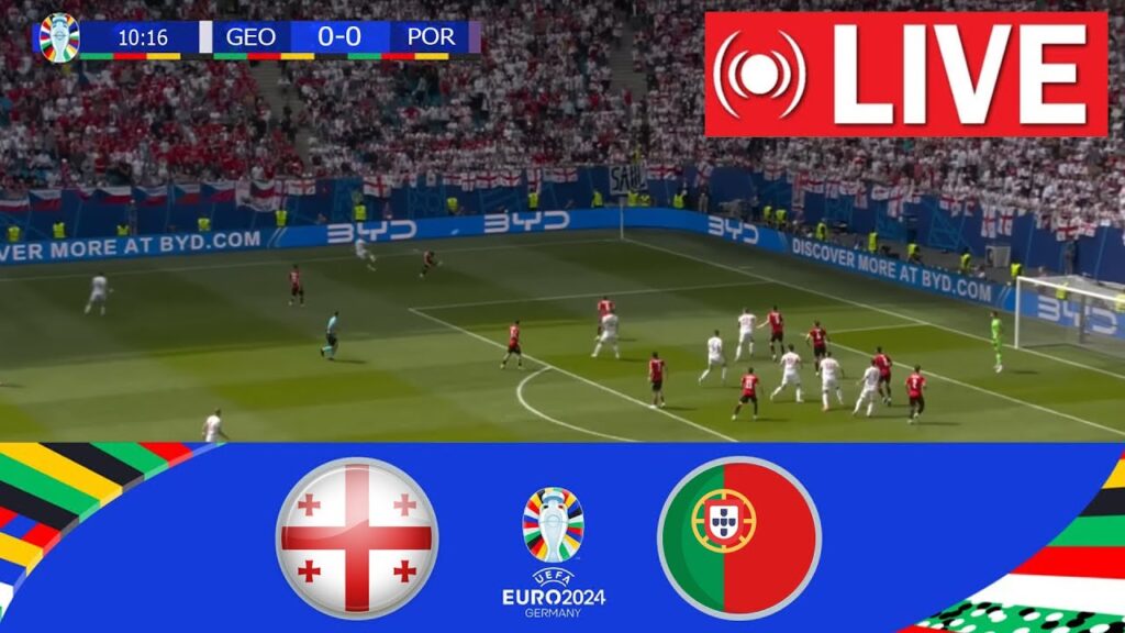🔴LIVE : Georgia - Portugal | UEFA Euro Cup 2024 | Match Live Today | Full Match Streaming