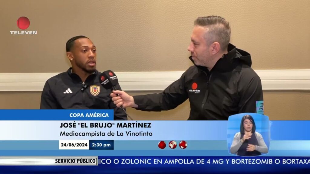 José “El Brujo” Martínez habla sobre el objetivo de la Vinotinto - El Noticiero emisión meridiana