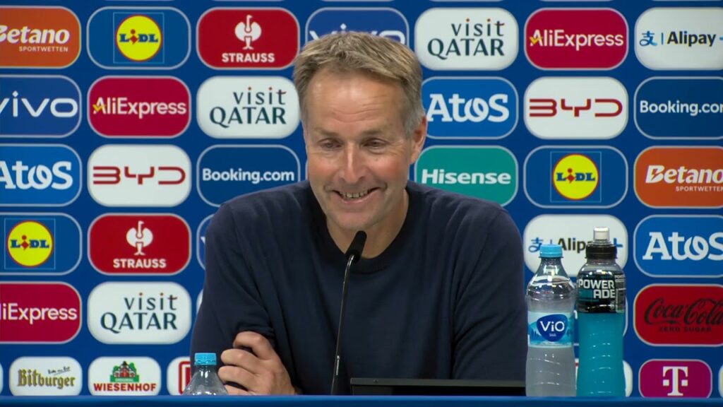 DENMARK PRESS CONFERENCE: Kasper Hjulmand and Pierre-Emile Højbjerg: England 1-1 Denmark: Euro 2024