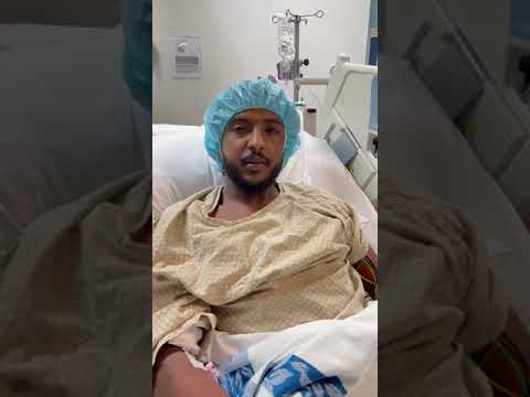 ياسر الشهراني لاعب المنتخب السعودي من داخل المستشفى 🇸🇦